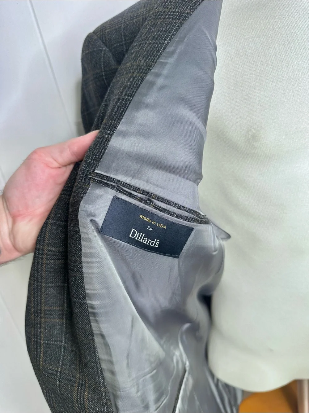 Hart Schaffner Marx 1887 Gray Checkered Blazer
